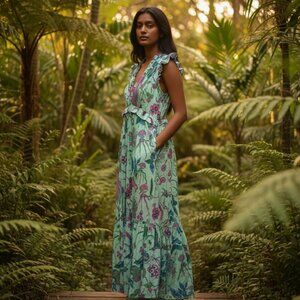 Banjanan Green Maxi Dress